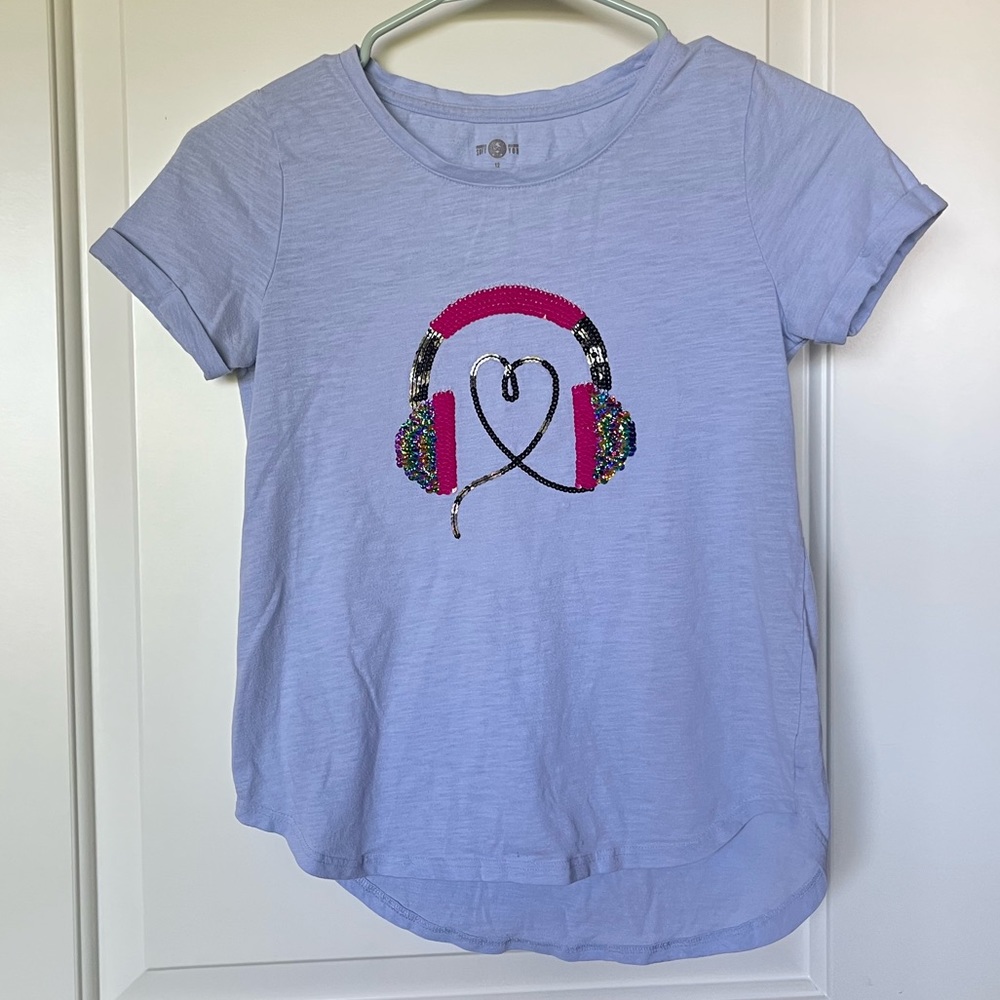 Girl’s SO Blue Reversible Sequin Shirt